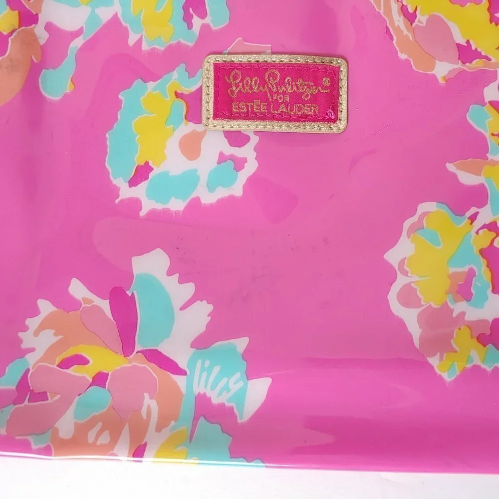 Lilly Pulitzer for Estee Lauder‎ Pink Floral Bag